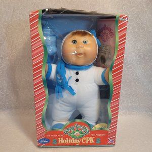 Holiday Cabbage Patch Kids CPK Snow Girl Blue Scarf 2007